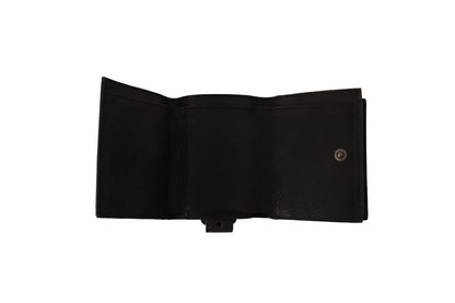 Dolce & Gabbana Elegant Black Leather Trifold Multi Kit Dolce & Gabbana