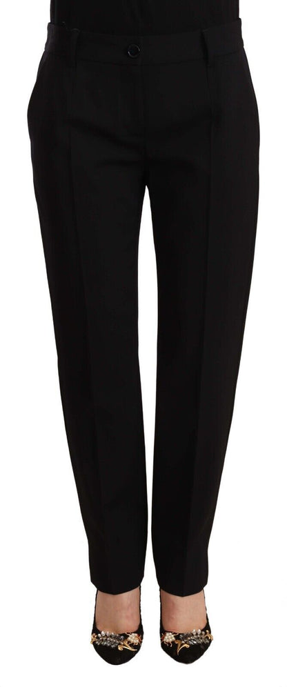 Dolce & Gabbana Elegant Tailored Wool Blend Trousers Dolce & Gabbana