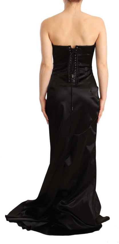 Dolce & Gabbana Elegant Black Strapless Mermaid Dress Dolce & Gabbana