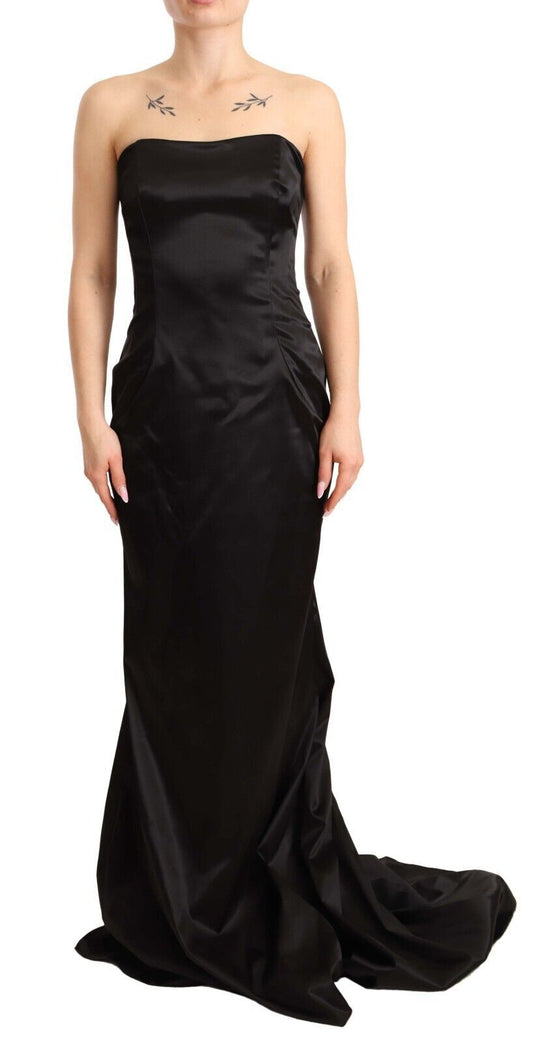 Dolce & Gabbana Elegant Black Strapless Mermaid Dress Dolce & Gabbana