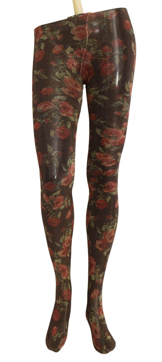 Dolce & Gabbana Floral Print Nylon Tights Dolce & Gabbana