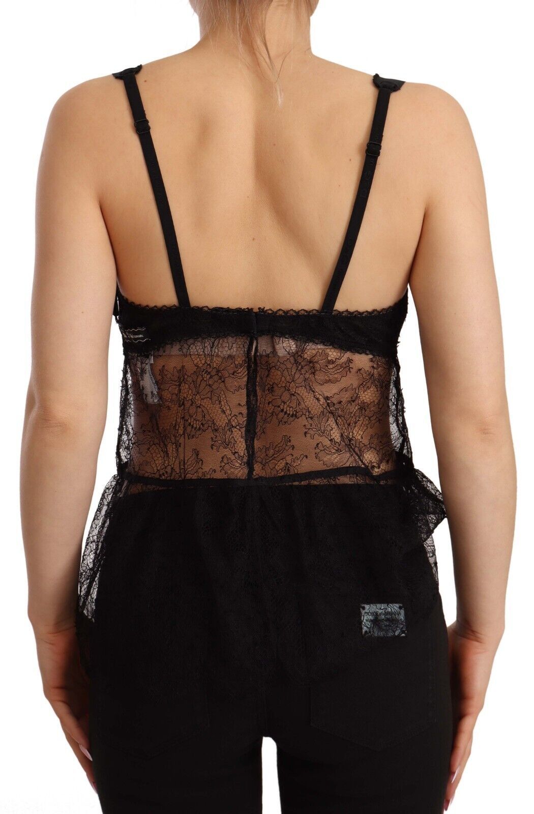 Dolce & Gabbana Elegant Black Silk Lingerie Chemise Dolce & Gabbana