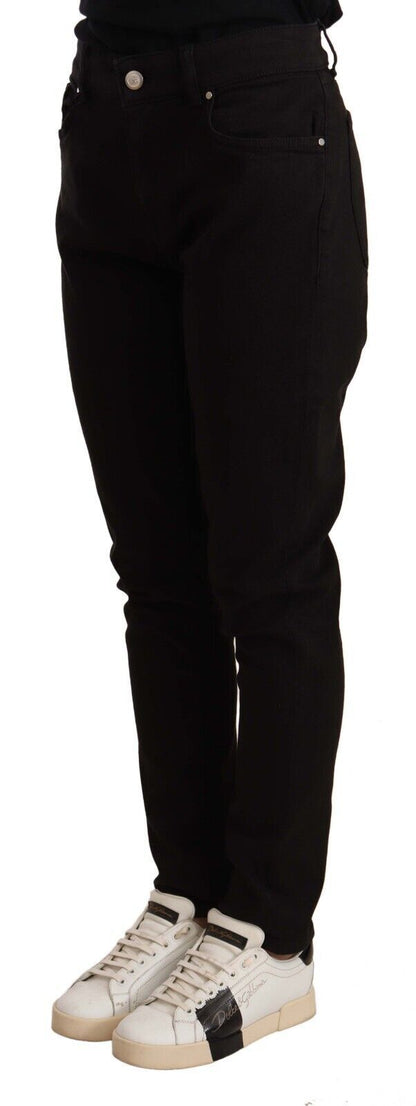 Dolce & Gabbana Elegant Slim-Fit Black Skinny Jeans Dolce & Gabbana