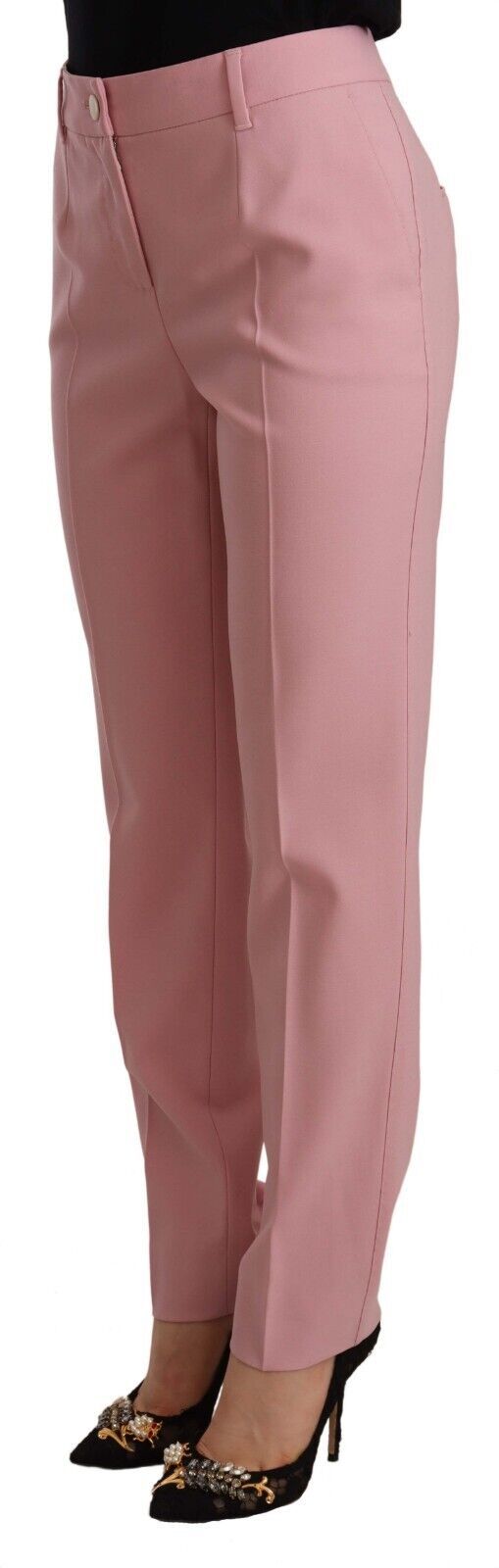 Dolce & Gabbana Elegant Pink High-Waisted Trousers Dolce & Gabbana