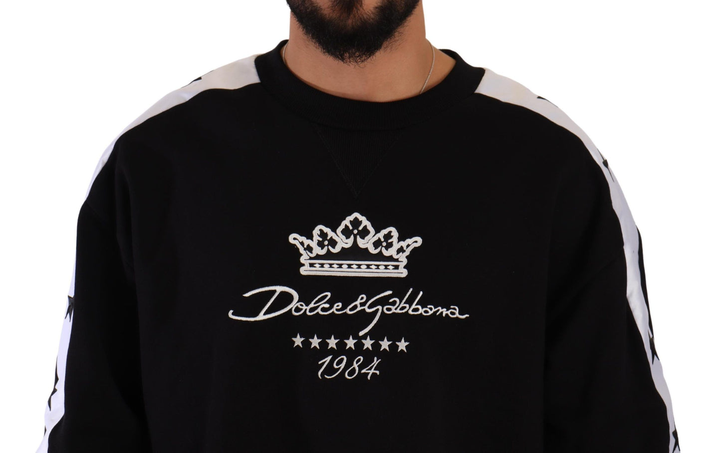 Dolce & Gabbana Elegant Crown 1984 Crewneck Sweater Dolce & Gabbana