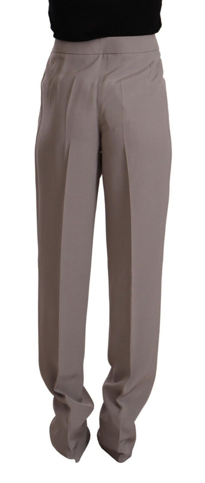 Armani Elegant High Waist Silk Blend Trousers Armani