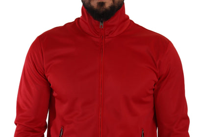 Dolce & Gabbana Stunning Zip Sweater Cardigan in Red Dolce & Gabbana