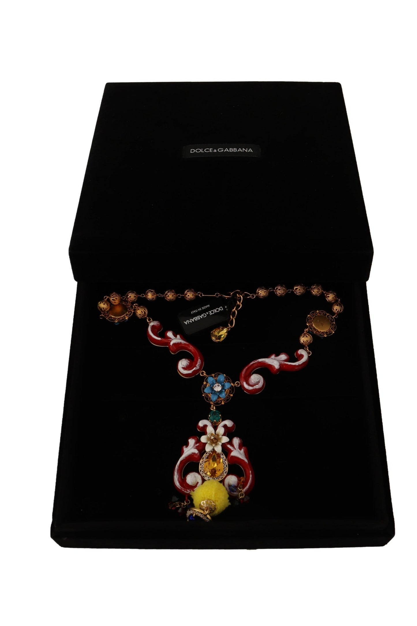 Dolce & Gabbana Multicolor Crystal Statement Necklace Dolce & Gabbana