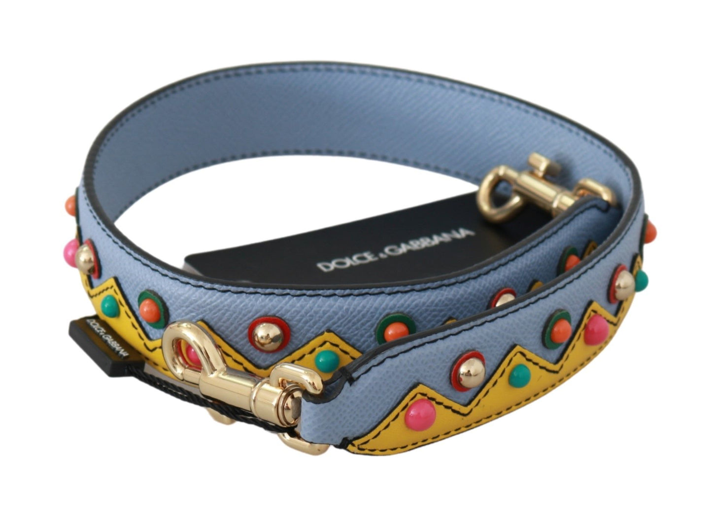 Dolce & Gabbana Multicolor Leather Shoulder Strap Accessory Dolce & Gabbana