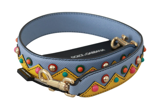 Dolce & Gabbana Multicolor Leather Shoulder Strap Accessory Dolce & Gabbana