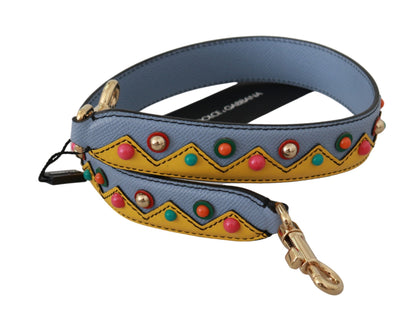 Dolce & Gabbana Multicolor Leather Shoulder Strap Accessory Dolce & Gabbana