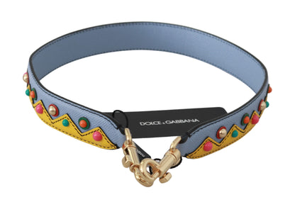 Dolce & Gabbana Multicolor Leather Shoulder Strap Accessory Dolce & Gabbana