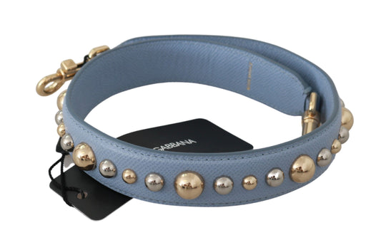 Dolce & Gabbana Elegant Blue Leather Shoulder Strap Dolce & Gabbana