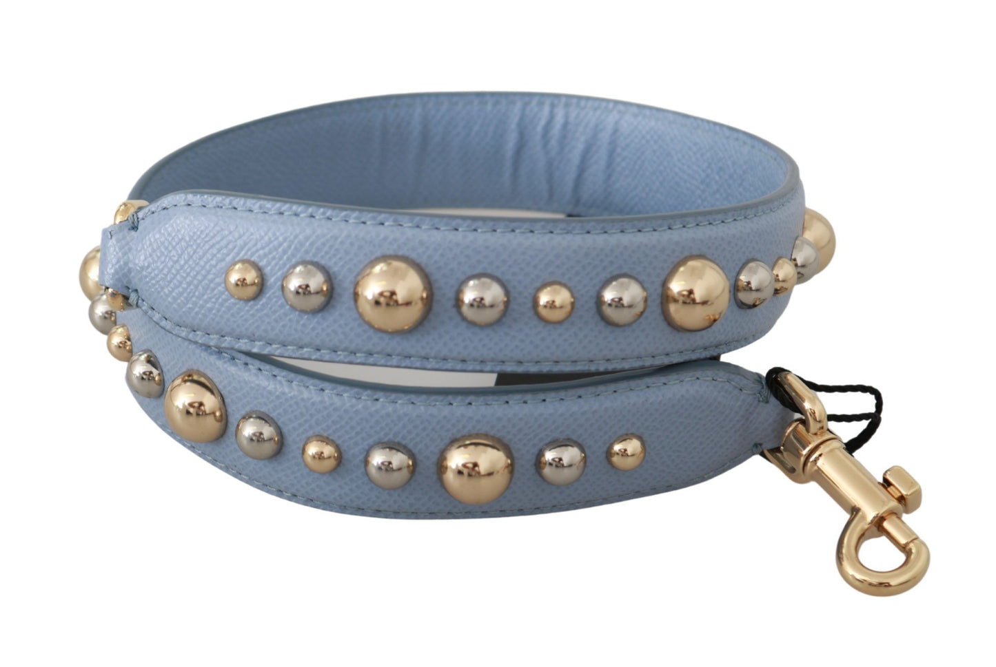 Dolce & Gabbana Elegant Blue Leather Shoulder Strap Dolce & Gabbana