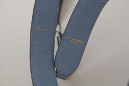 Dolce & Gabbana Elegant Blue Leather Shoulder Strap Dolce & Gabbana