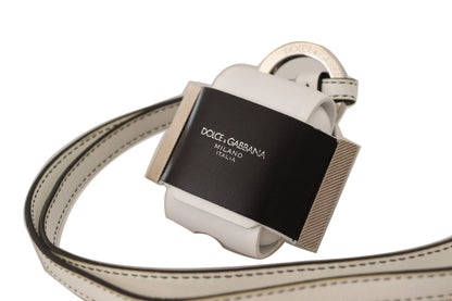 Dolce & Gabbana Chic Leather Airpods Case in Monochrome Dolce & Gabbana