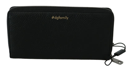 Dolce & Gabbana Chic Black and Red Leather Continental Wallet Dolce & Gabbana