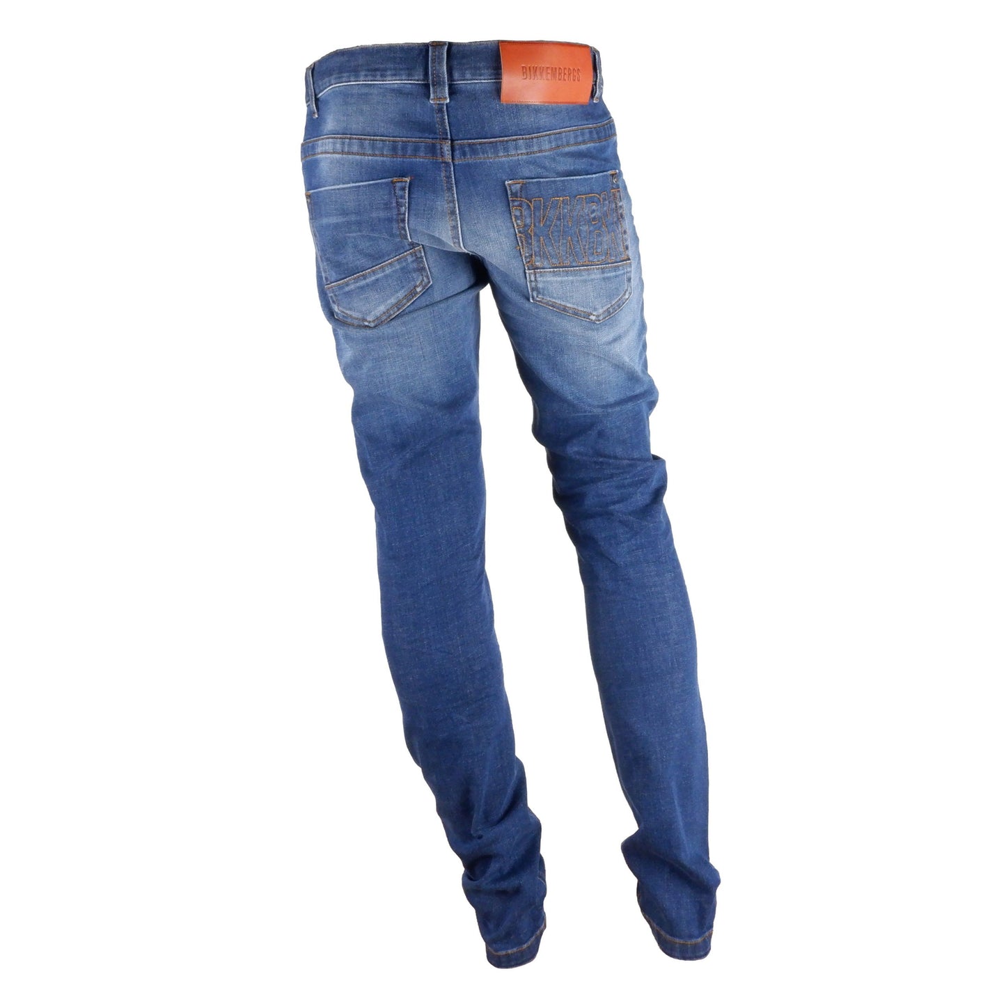 Bikkembergs Sleek Dark Blue Regular Fit Jeans Bikkembergs