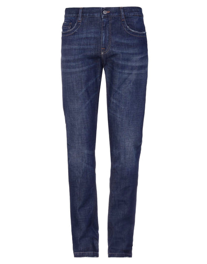 Bikkembergs Sleek Dark Blue Regular Fit Jeans Bikkembergs