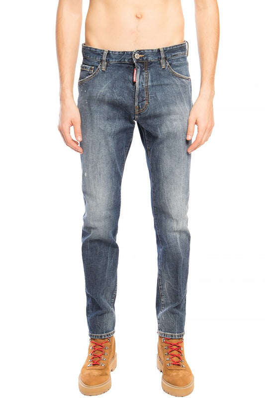 Dsquared² Navy Distressed 'Cool Guy Jean' Denim Pants Dsquared²