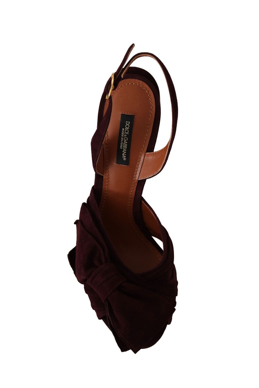 Dolce & Gabbana Elegant Purple Suede Heels Sandals Dolce & Gabbana