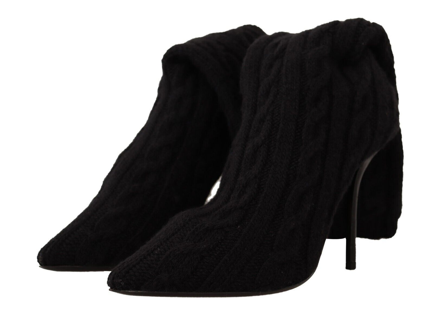 Dolce & Gabbana Elegant Stretch Sock Boots in Black Dolce & Gabbana