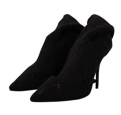 Dolce & Gabbana Elegant Black Stretch Socks Boots Dolce & Gabbana