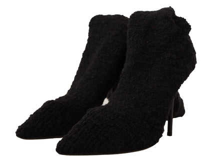 Dolce & Gabbana Chic Black Stretch Sock Boots Dolce & Gabbana