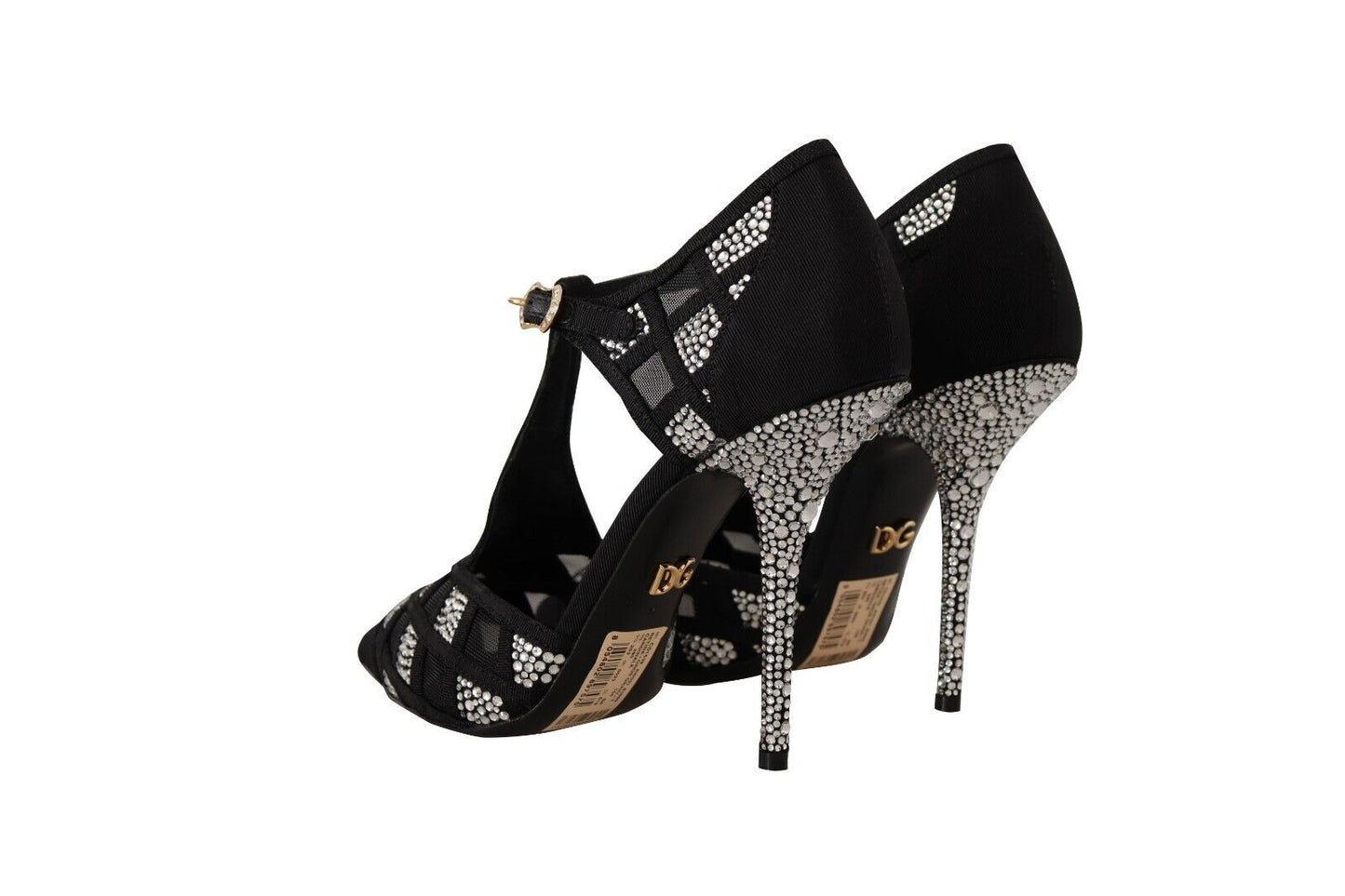 Dolce & Gabbana Elegant Crystal-Embellished Suede Pumps Dolce & Gabbana