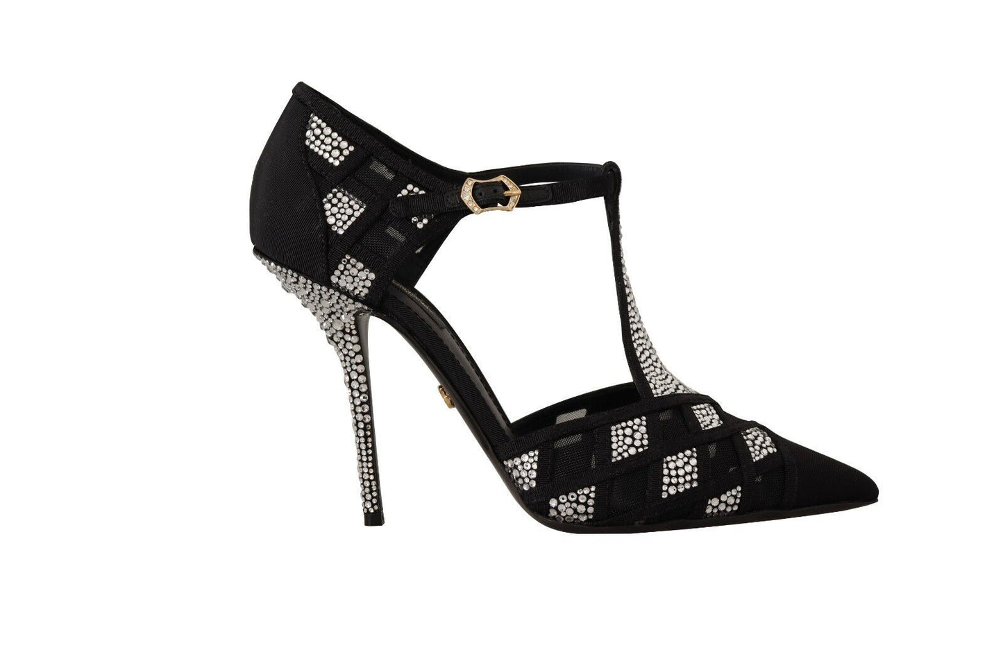 Dolce & Gabbana Elegant Crystal-Embellished Suede Pumps Dolce & Gabbana