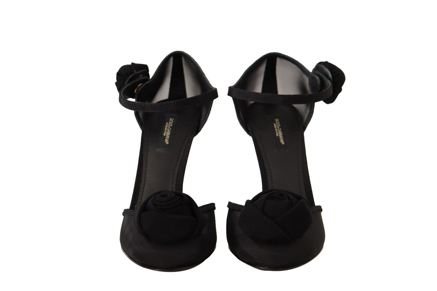 Dolce & Gabbana Elegant Black Mesh Heels Pumps Dolce & Gabbana