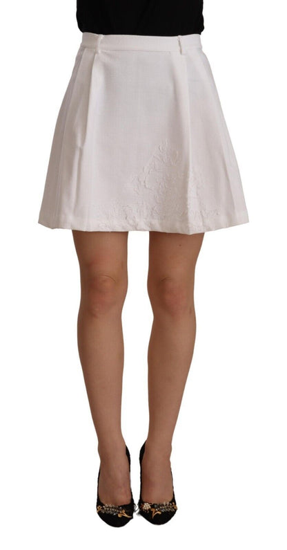 Ermanno Scervino Chic High Waist A-Line Mini Skirt Ermanno Scervino