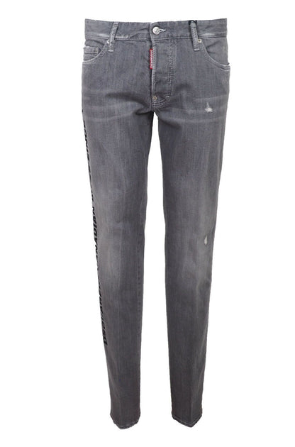 Dsquared² Chic Gray Slim-Fit Denim for the Modern Man Dsquared²