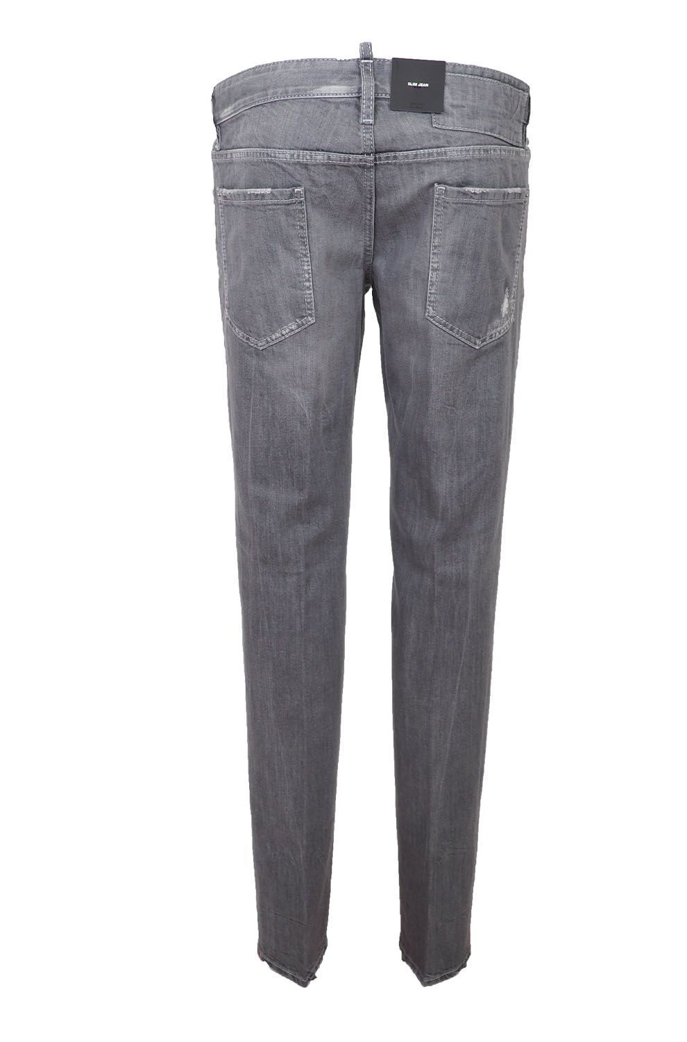 Dsquared² Chic Gray Slim-Fit Denim for the Modern Man Dsquared²