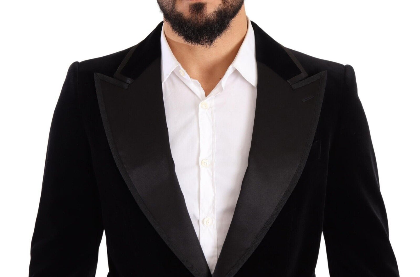 Dolce & Gabbana Elegant Single Breasted Velvet Blazer Dolce & Gabbana