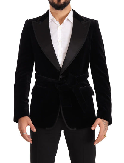 Dolce & Gabbana Elegant Single Breasted Velvet Blazer Dolce & Gabbana