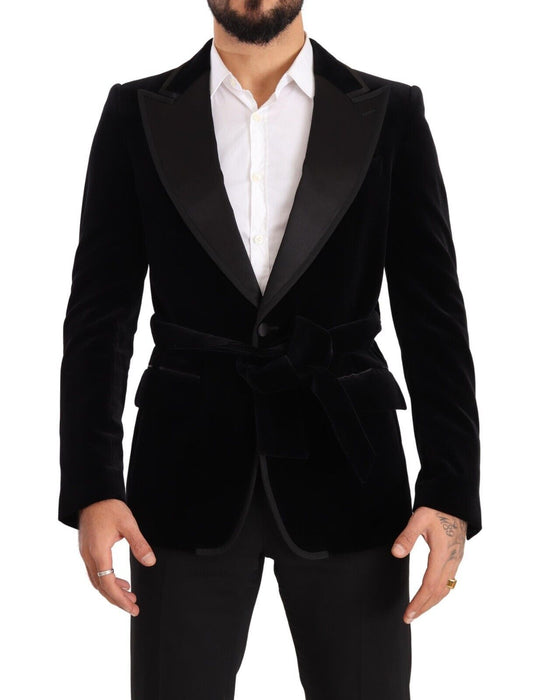 Dolce & Gabbana Elegant Single Breasted Velvet Blazer Dolce & Gabbana