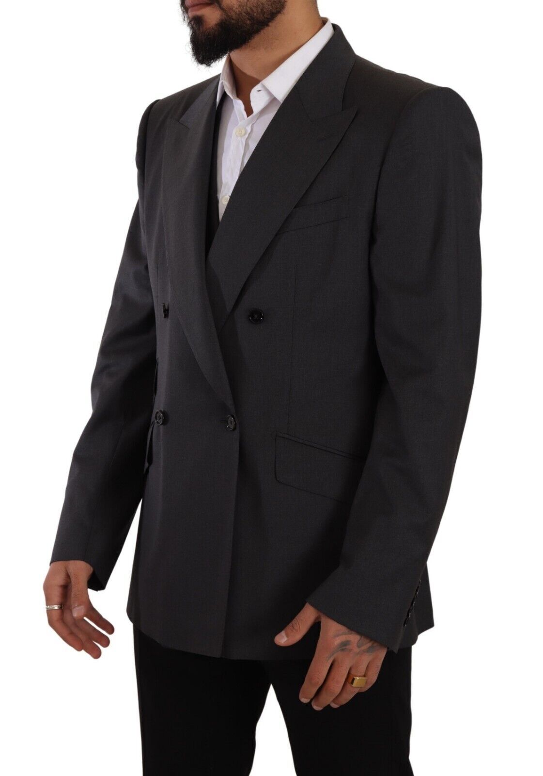 Dolce & Gabbana Elegant Gray Sicilia Wool Blend Suit Dolce & Gabbana