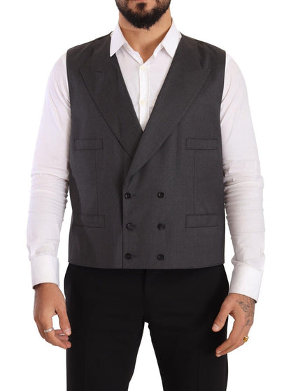 Dolce & Gabbana Elegant Gray Sicilia Wool Blend Suit Dolce & Gabbana