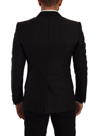 Dolce & Gabbana Sicilia Slim Fit Black Suit Ensemble Dolce & Gabbana