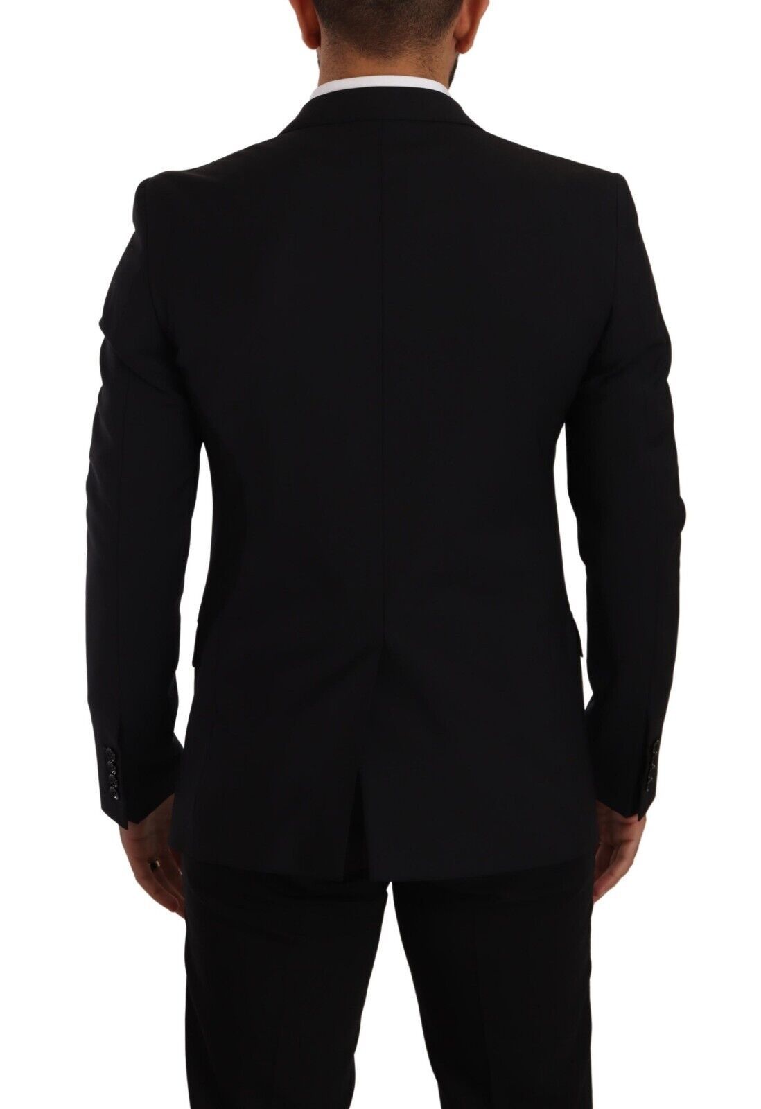 Dolce & Gabbana Elegant Black Martini Slim Fit Blazer and Vest Dolce & Gabbana