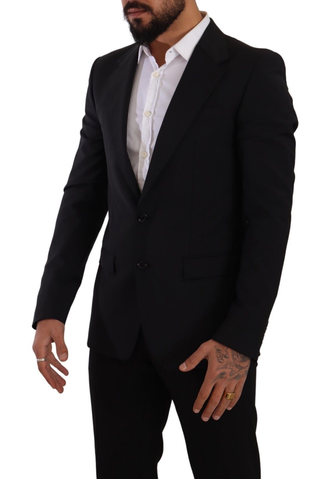 Dolce & Gabbana Elegant Black Martini Slim Fit Blazer and Vest Dolce & Gabbana