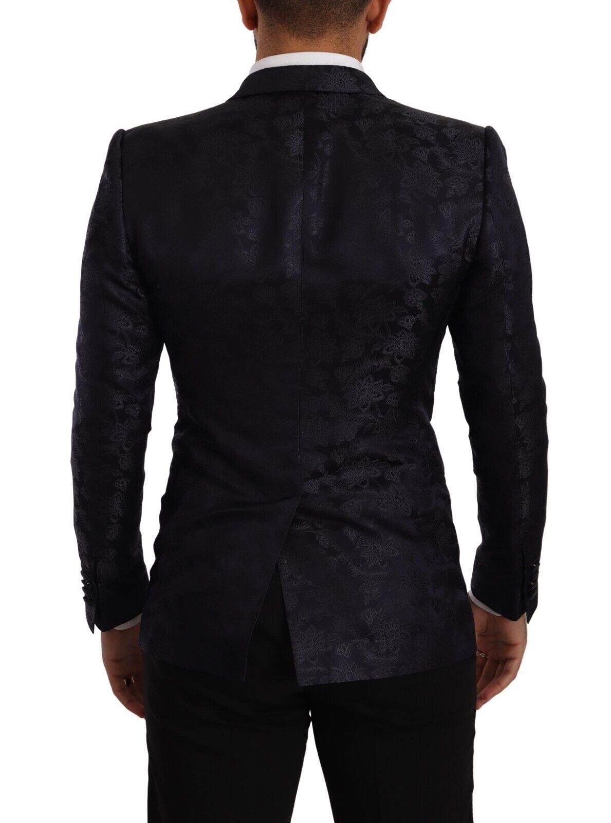 Dolce & Gabbana Elegant Dark Blue MARTINI Formal Blazer Dolce & Gabbana