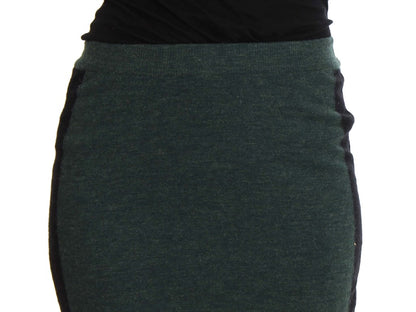 MILA SCHÖN Emerald Elegance Wool-Blend Pencil Skirt MILA SCHÖN