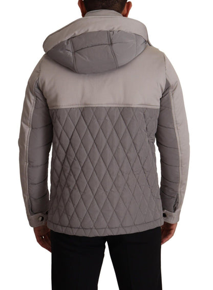 Dolce & Gabbana Elegant Lightweight Gray Windbreaker Jacket Dolce & Gabbana