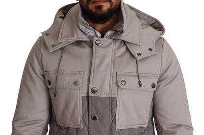 Dolce & Gabbana Elegant Lightweight Gray Windbreaker Jacket Dolce & Gabbana