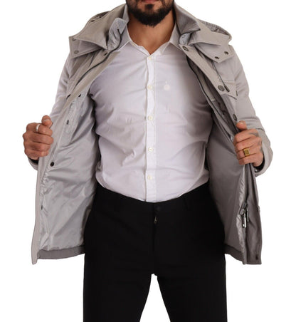 Dolce & Gabbana Elegant Lightweight Gray Windbreaker Jacket Dolce & Gabbana