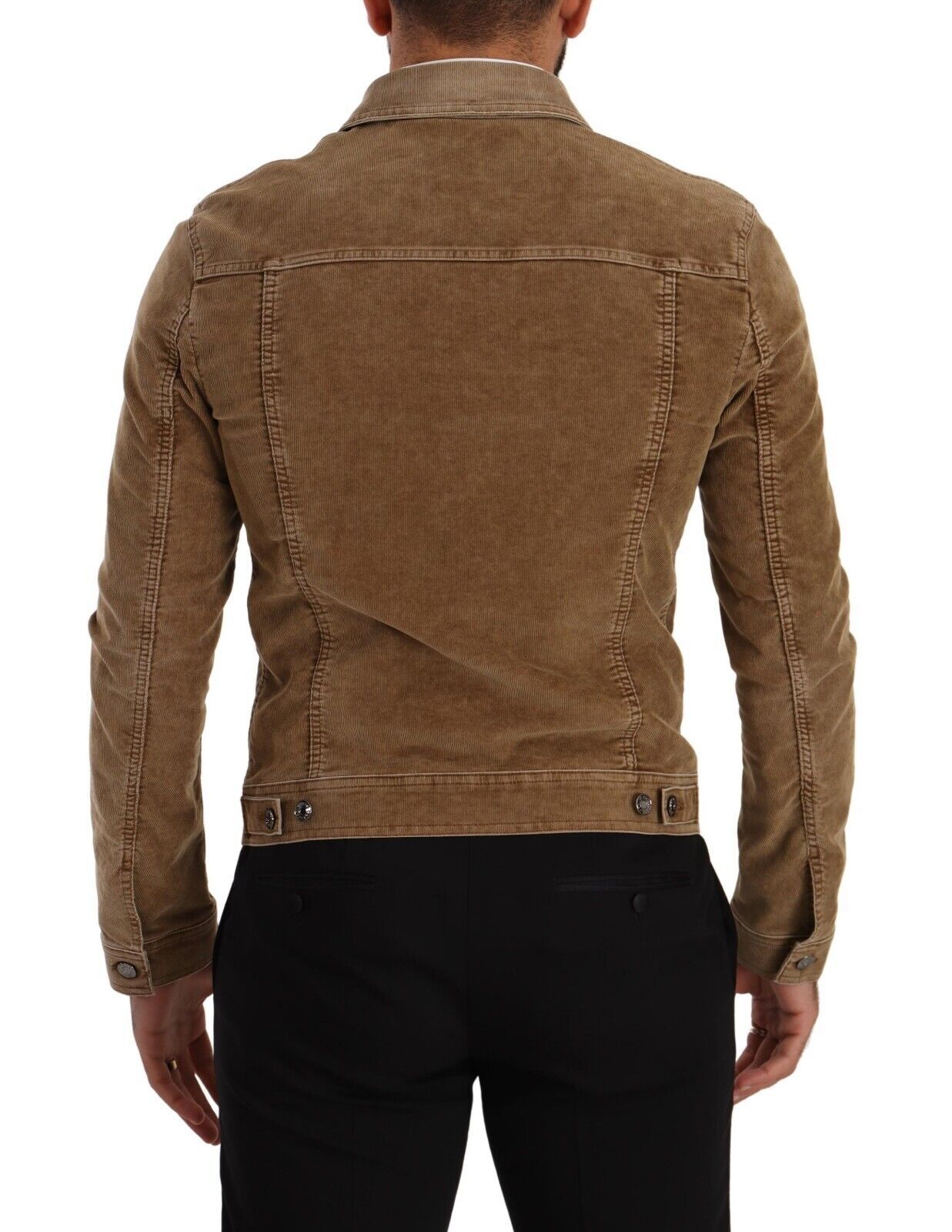 Dolce & Gabbana Elegant Corduroy Logo Jacket Dolce & Gabbana