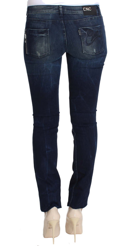 Costume National Chic Slim Fit Skinny Blue Jeans Costume National