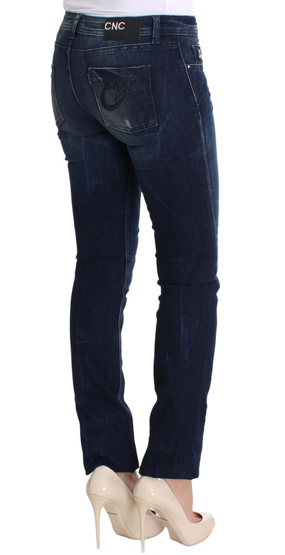 Costume National Chic Slim Fit Skinny Blue Jeans Costume National